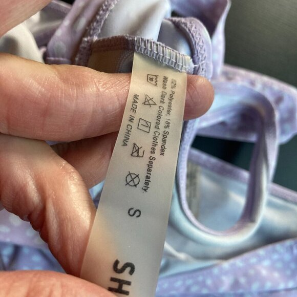 SHEIN BIKINI SET SIZE SMALL PINK /WHITE POLKADOTS - Picture 6 of 8